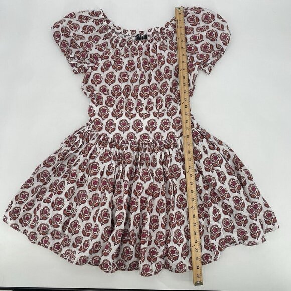 J. Crew Size 6 Drop Waist Cotton Poplin Mini Dress Bouquet Block Print BR444 - Picture 9 of 15